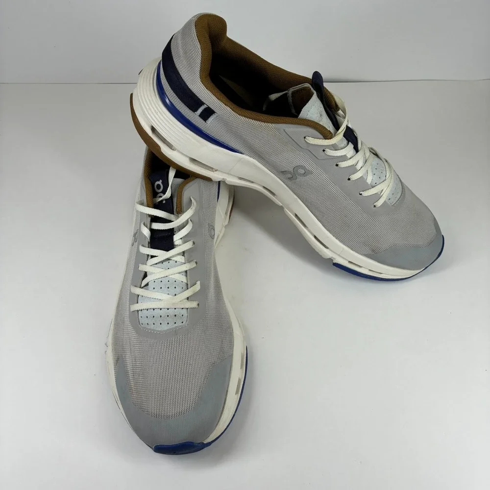 On Cloudnova Form 2 Men's US 12 Silver Heather Gray Mesh Walking Shoes Sneakers
